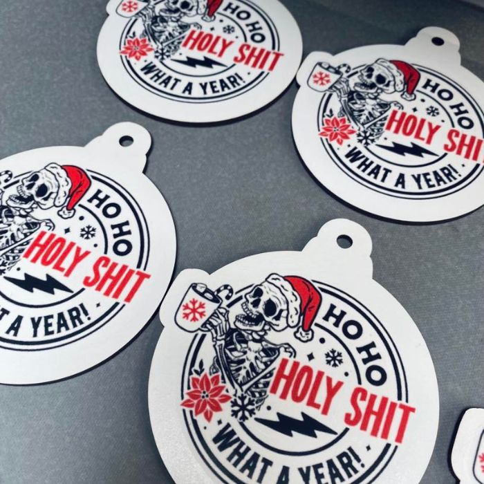 Holy Shit What a Year Bauble