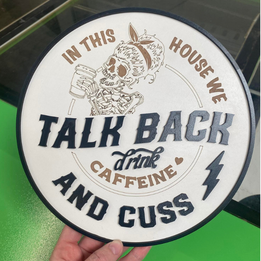 Talks Back and Cuss Sign